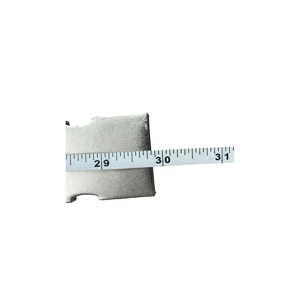 Red Textured Fabric Belt Silver Seatbelt Buckle Y2K Style Small